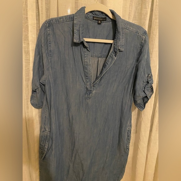 Saks Fifth Ave Soft Denim Dress/Shirt - Picture 1 of 3